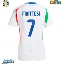 Italia Davide Frattesi #7 Bortedrakt Dame EM 2024 Kortermet